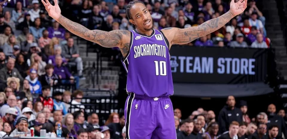 Basketball player celebrating during a game