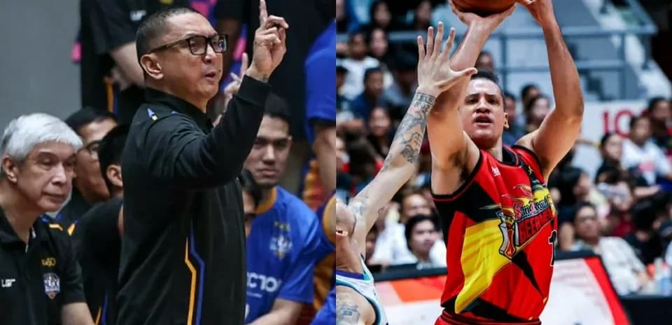 Basketball coach signaling while player shoots