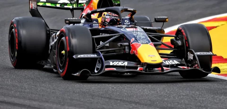 Formula 1 car racing on track during event