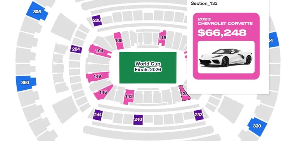 Stadium seating chart for World Cup Finals 2026