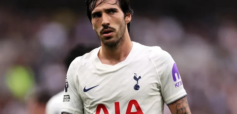 Futbolchi maydonda Tottenham formasida turibdi