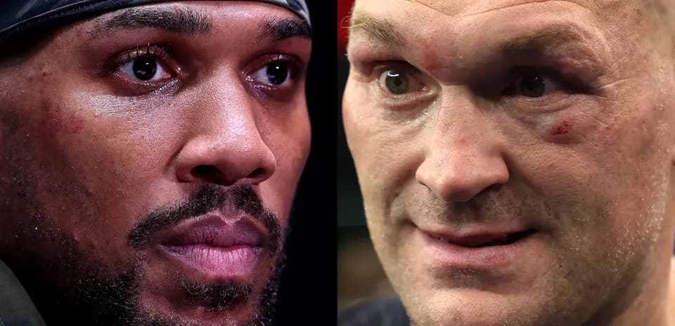 Close-up of two boxers face-to-face before match
