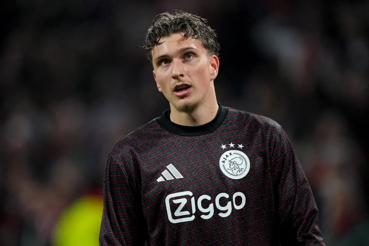 Goalkeeper in Ajax kit during match