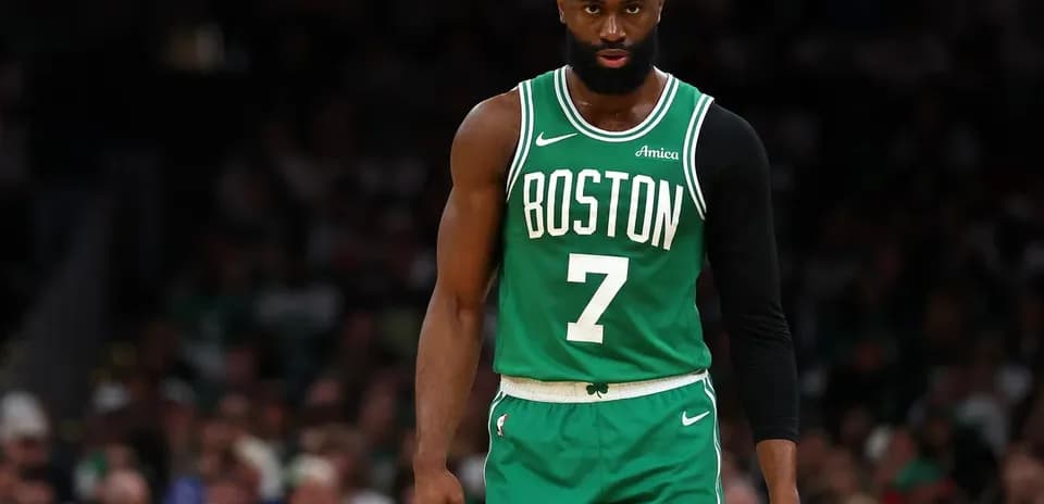 Jaylen Brown in Boston Celtics uniform during game