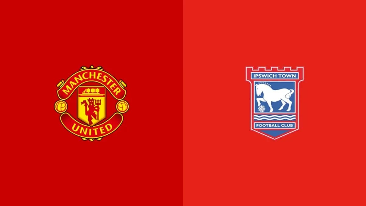 Manchester United and Ipswich Town club logos