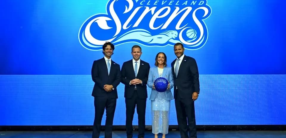 Cleveland Sirens team announcement event with executives