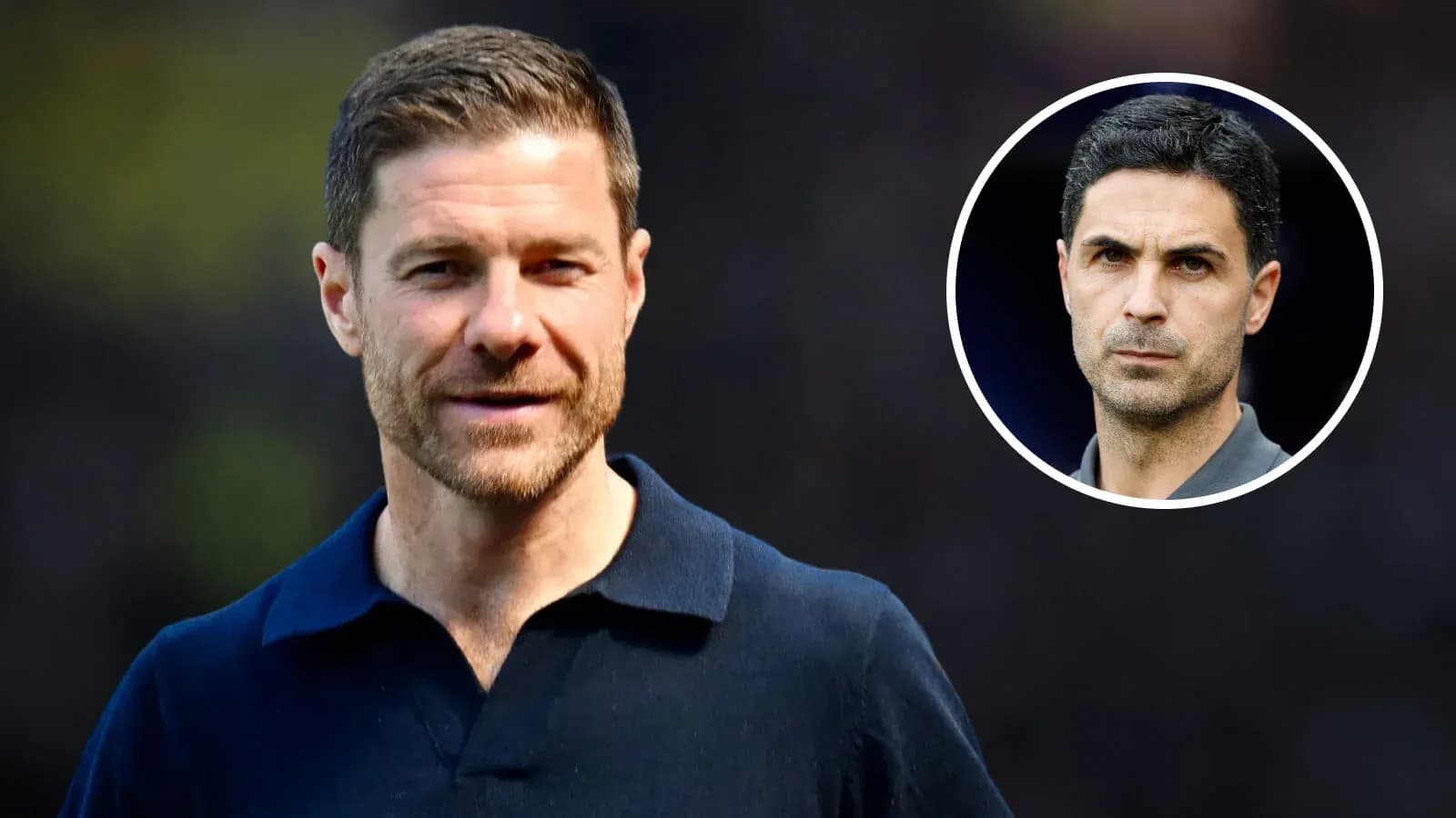 Two football managers in separate frames