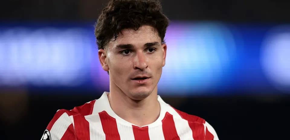 Atletico Madrid player during a match close-up