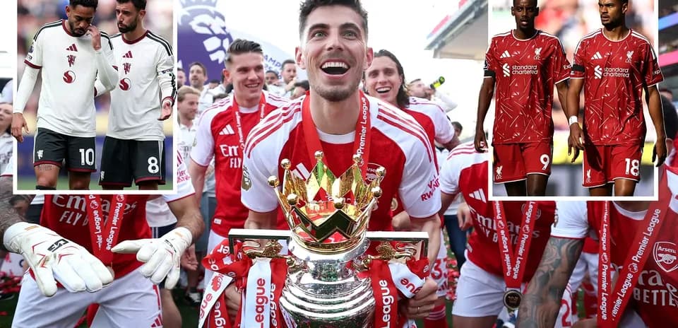Futbolchilar Premier Lig kubogini kutib olishmoqda