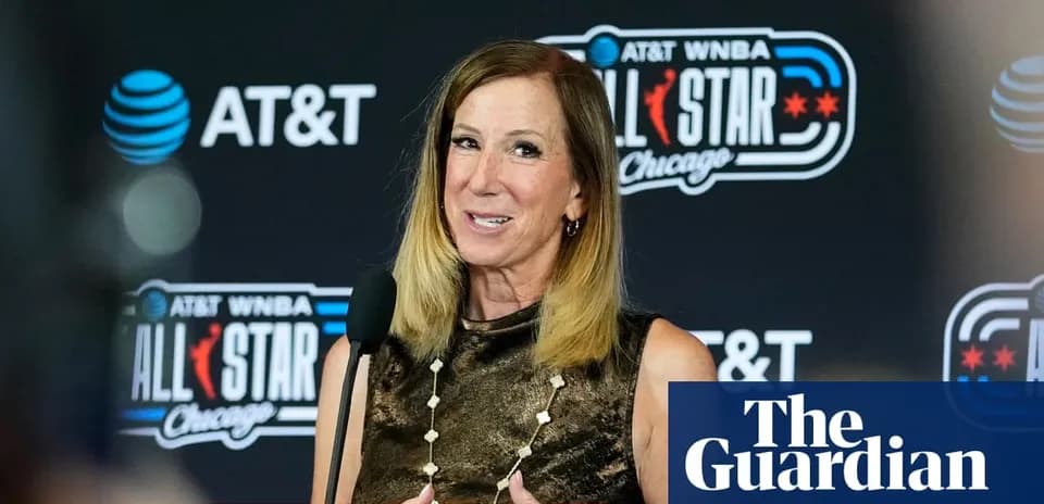Speaker at WNBA All-Star event podium