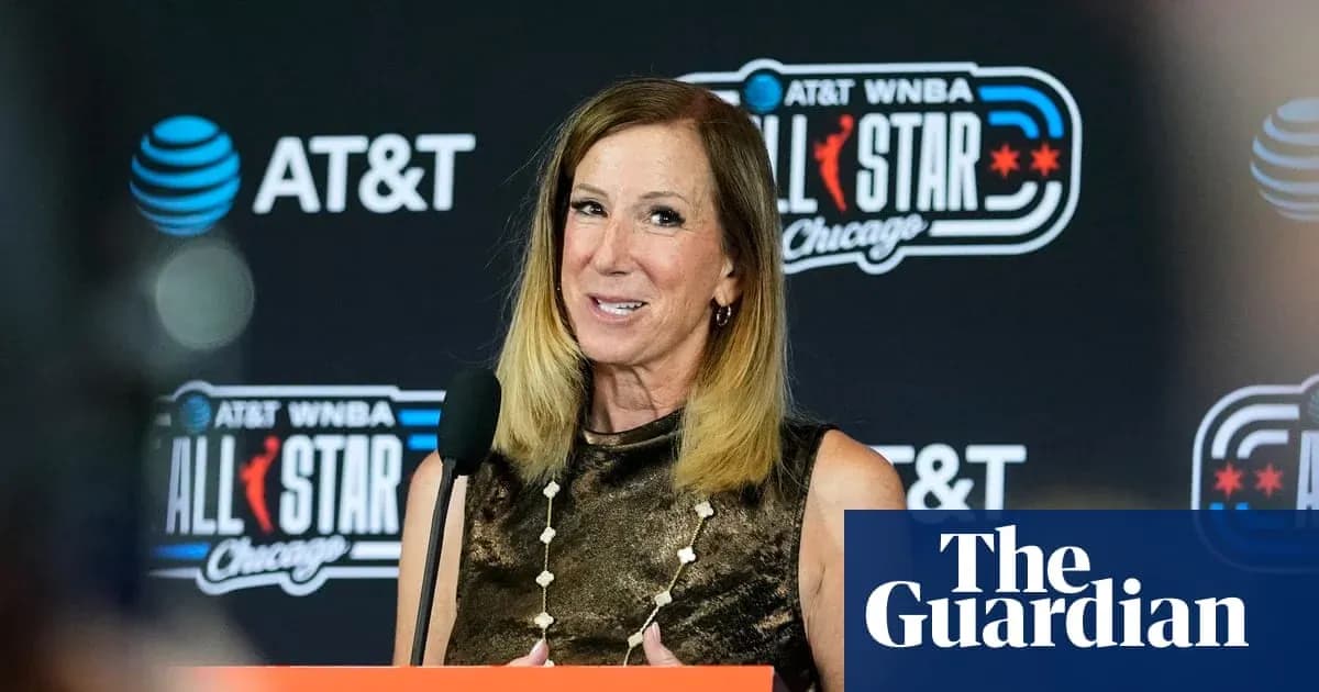 Speaker at WNBA All-Star event podium