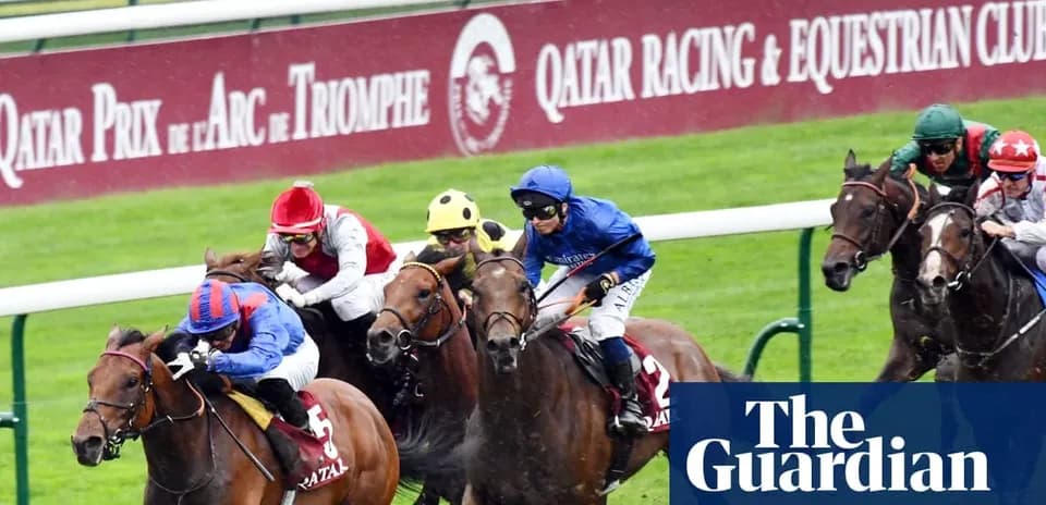 Horse race at Qatar Prix de l'Arc de Triomphe