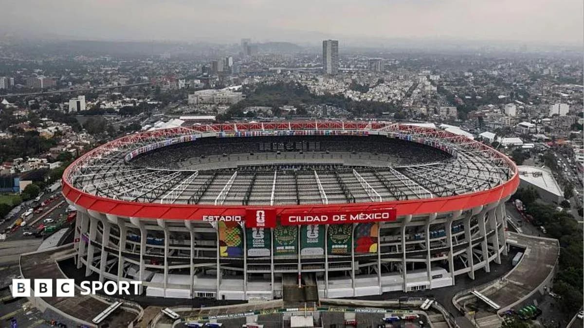 Estadio Ciudad de México from aerial view