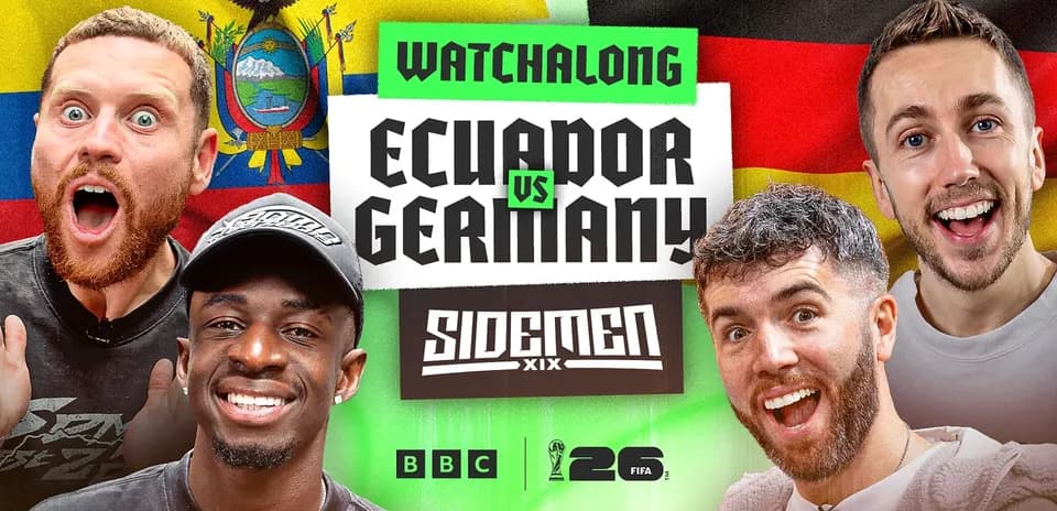 Sidemen reacting to Ecuador vs Germany watchalong