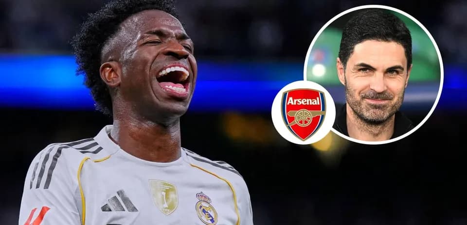 Vinicius Junior celebrating with Real Madrid jersey