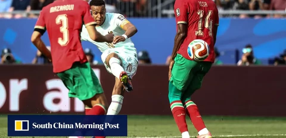 Player striking the ball during match action