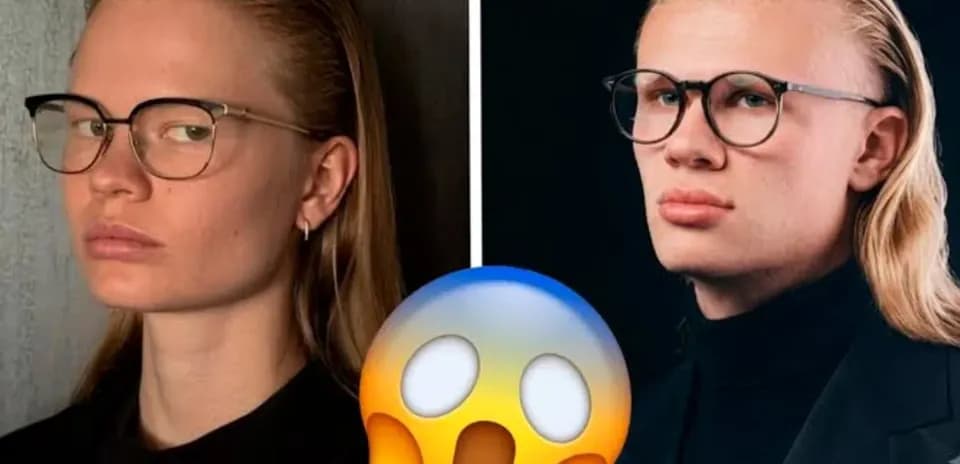Two individuals wearing glasses posing for photos