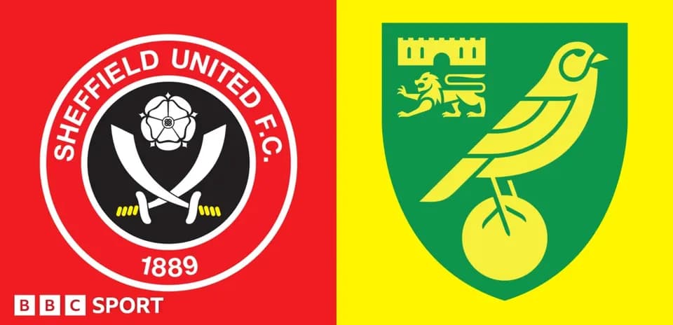 Sheffield United and Norwich City club logos