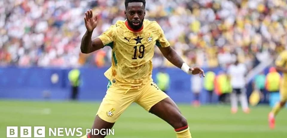 Ghana player in action during a football match