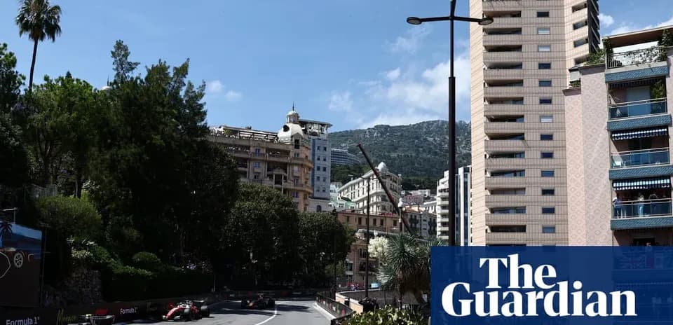 Formula 1 cars racing on Monaco street circuit
