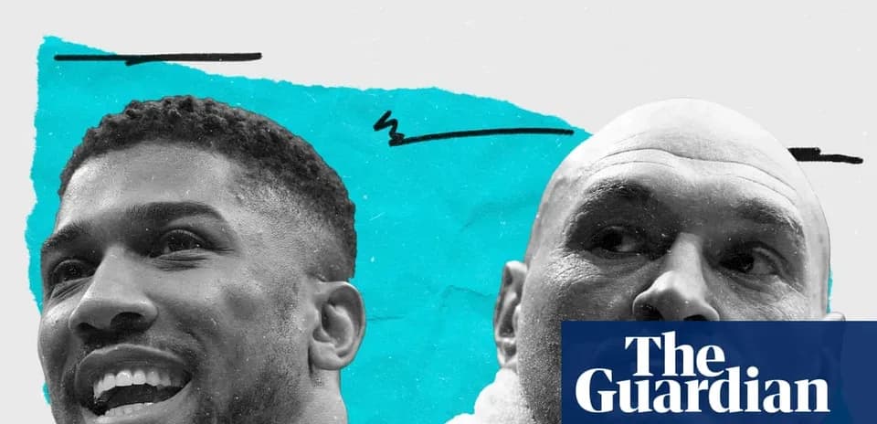 Anthony Joshua and Tyson Fury faces side by side