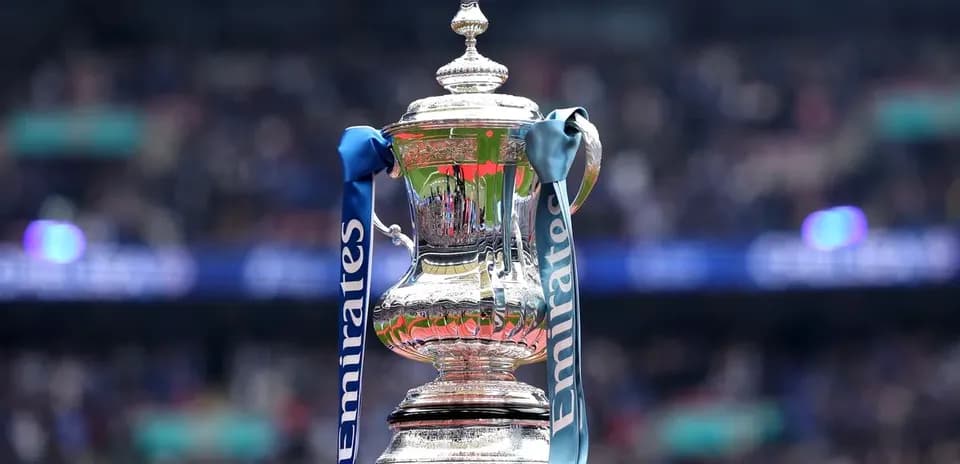 Emirates FA Cup trophy on display