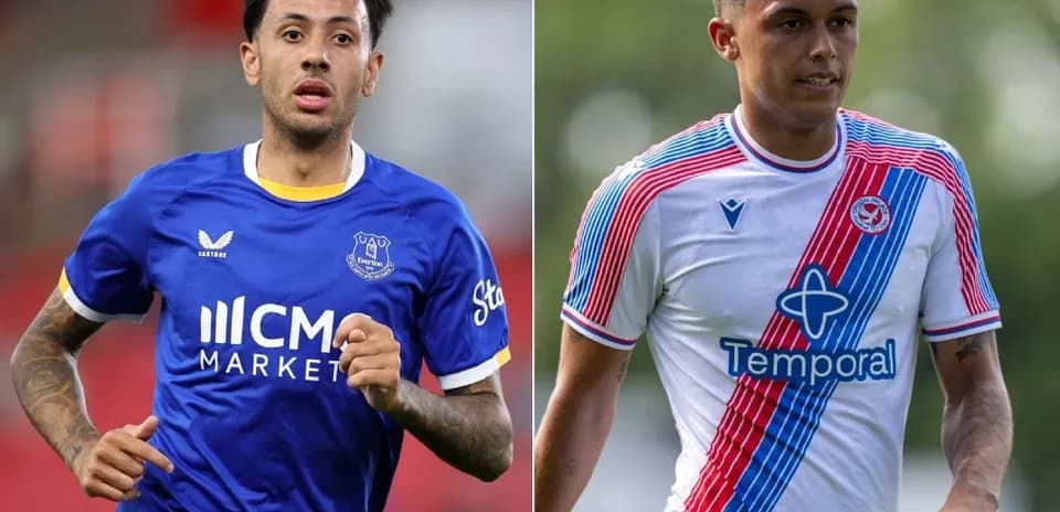 Futbolchilar Everton va Crystal Palace formalarida