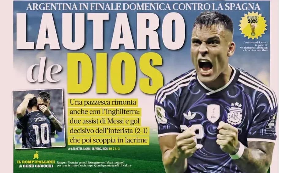 Lautaro Martínez celebrating after scoring a goal