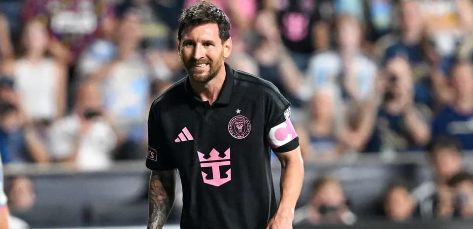 Lionel Messi playing for Inter Miami during match