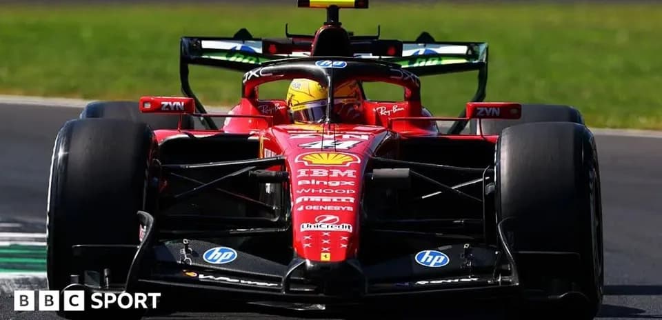 Ferrari Formula 1 car on track during race