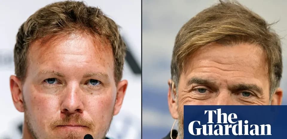 Two football managers at press conference