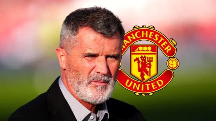 Erkak Manchester United logotipi bilan intervyu berayapti