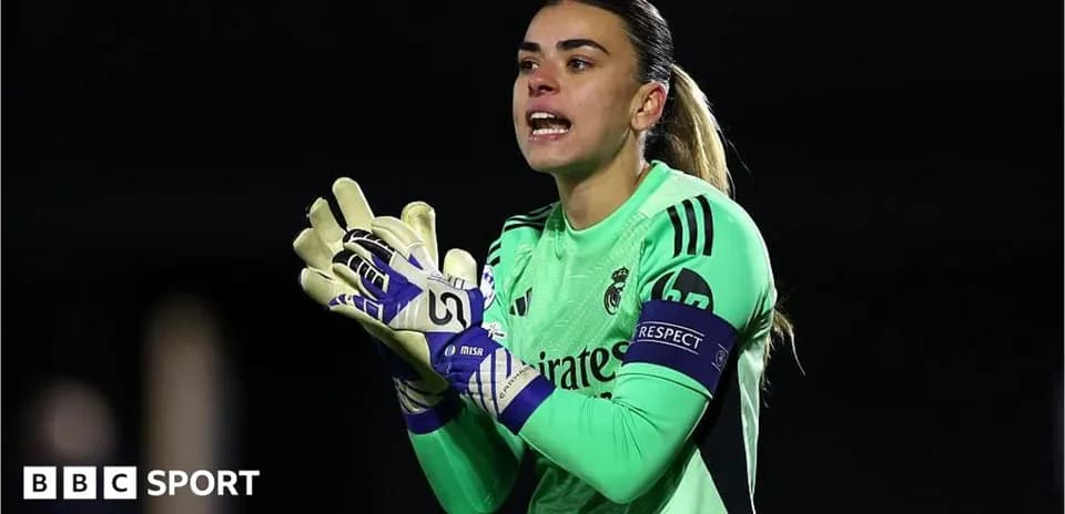 Darvozabon Real Madrid o'yinchisi maydonda