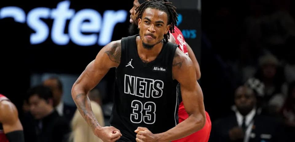 Basketball player celebrating during a game