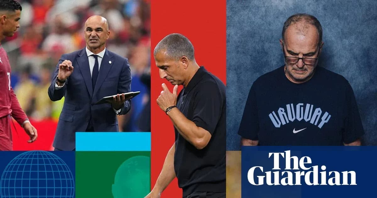 Three football coaches during match and press events
