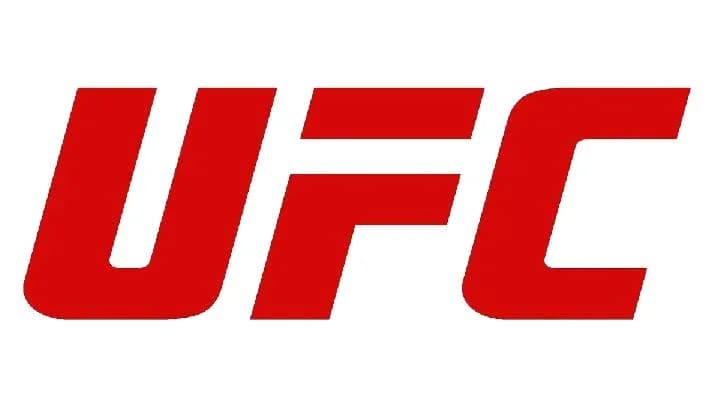 UFC logo in bold red letters