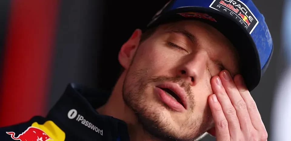 Pilot resting during a press conference session