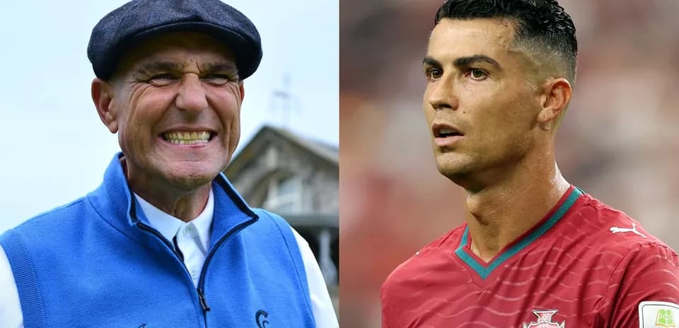 Golf and football personalities side by side