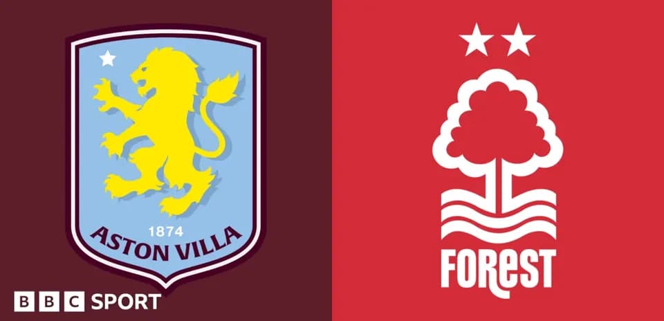 Aston Villa and Nottingham Forest club logos
