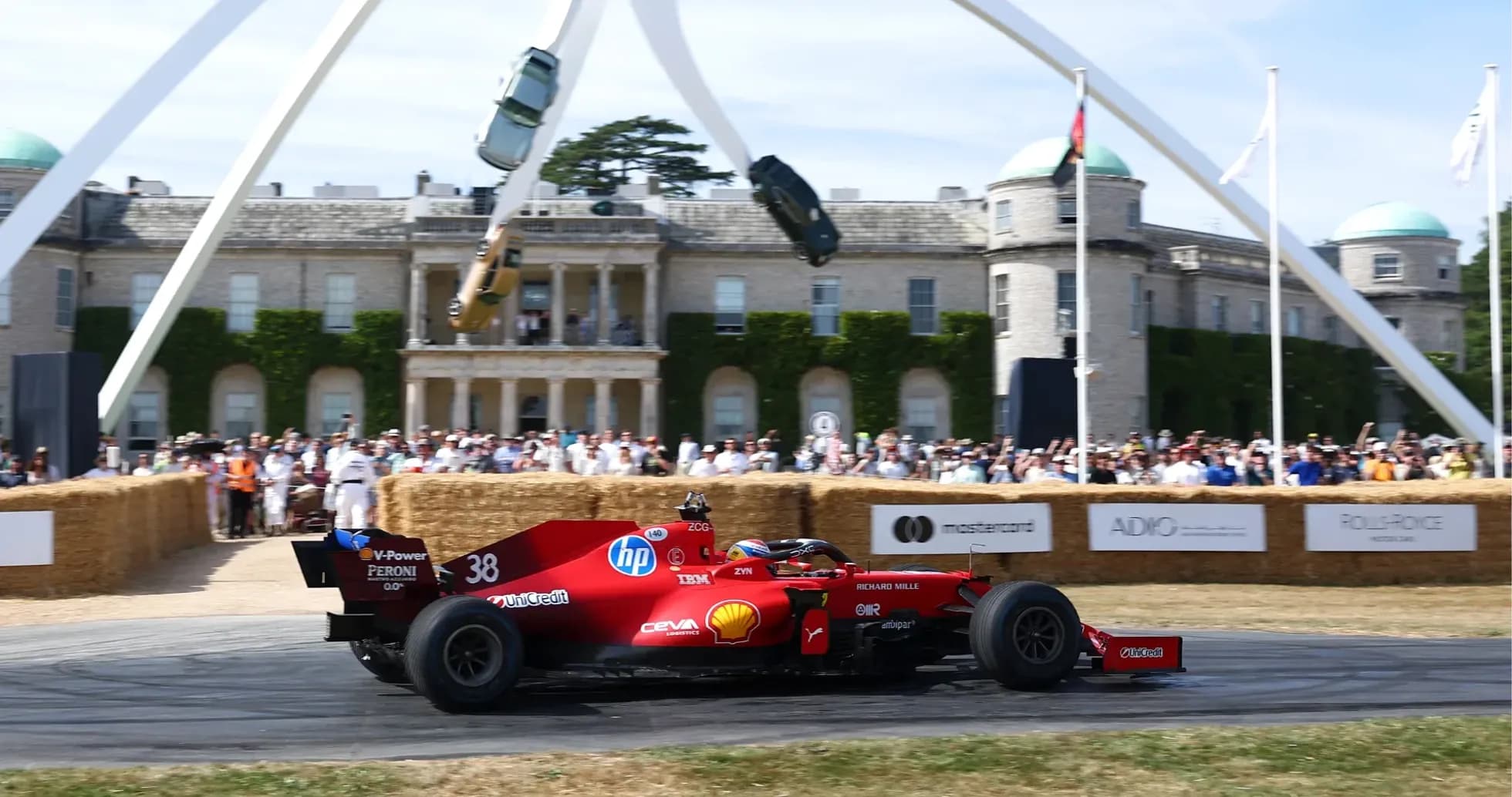 Formula 1 car racing at Goodwood Festival of Speed