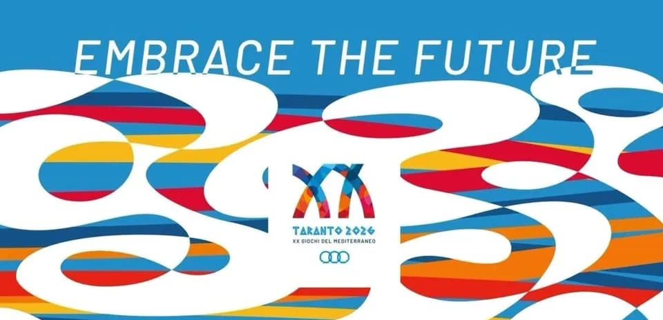 Taranto 2026 Mediterranean Games logo and design