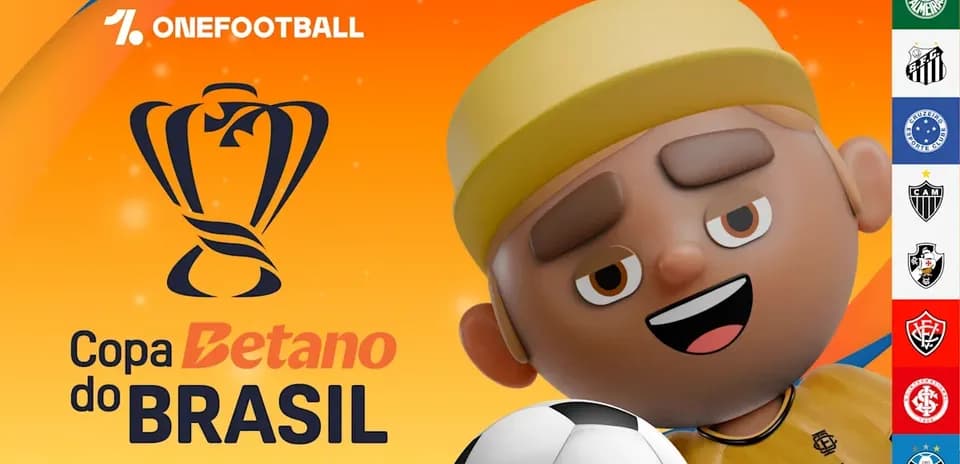 Copa Betano do Brasil logo with cartoon character