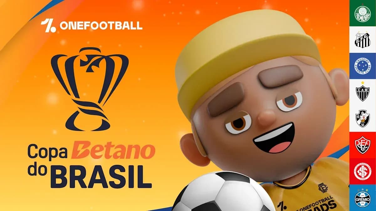 Copa Betano do Brasil logo with cartoon character