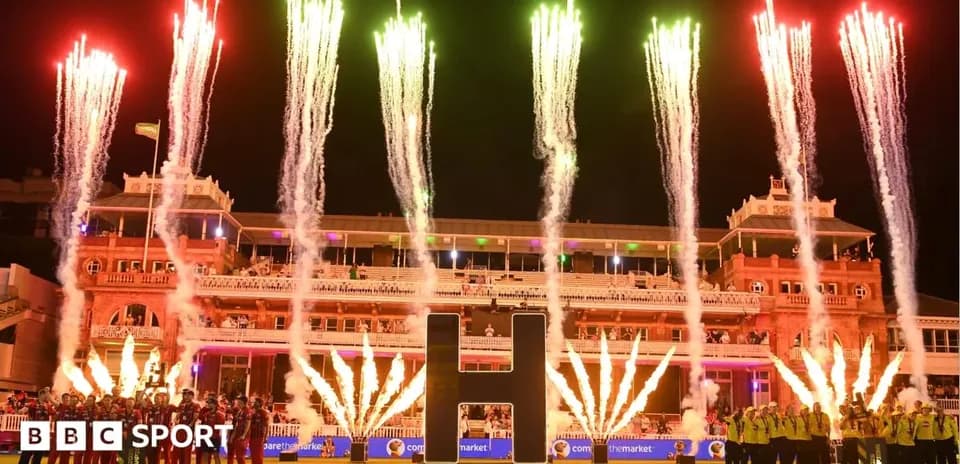 Fireworks display at The Hundred Final 2023