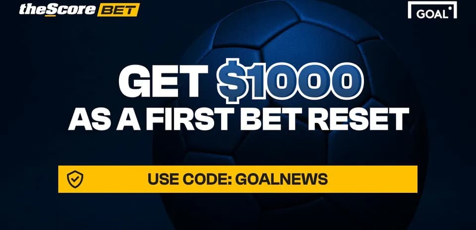 Soccer ball with betting promotion text overlay