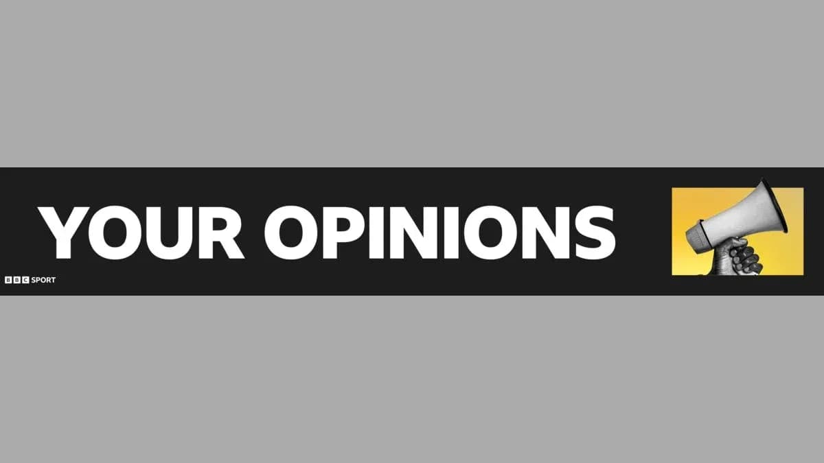 Banner displaying 'YOUR OPINIONS' with a megaphone