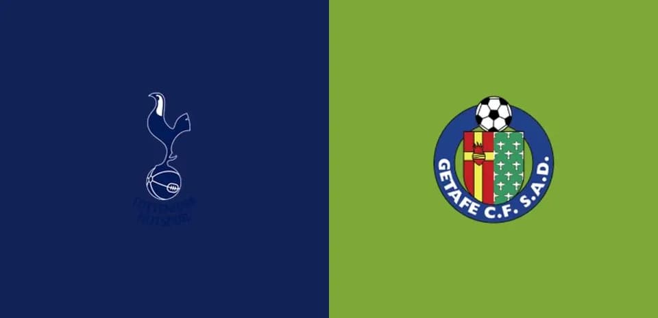 Tottenham Hotspur and Getafe CF logos displayed