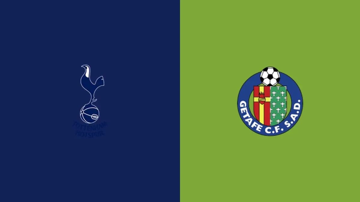 Tottenham Hotspur and Getafe CF logos displayed