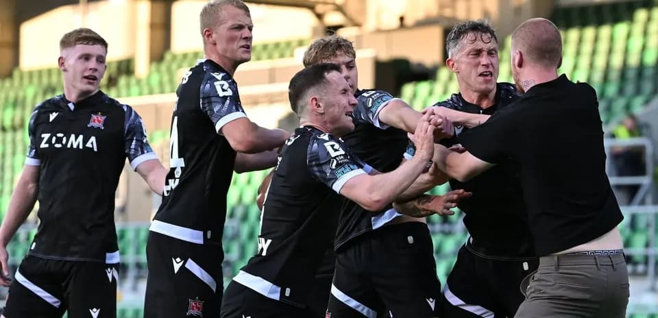Dundalk players involved in confrontation on field