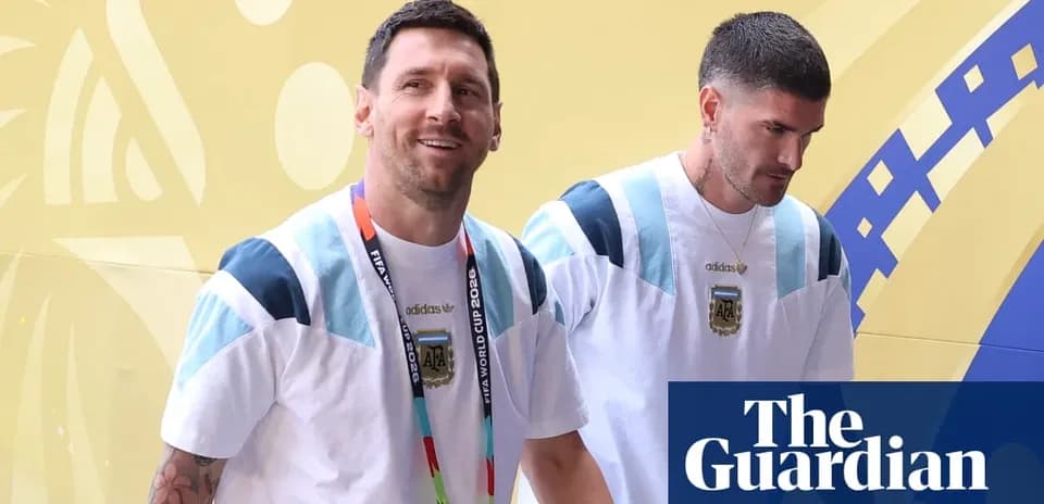 Lionel Messi and teammate arriving at event